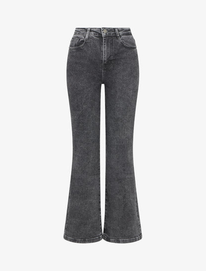 Jean standard coupe droite - Gris - 1