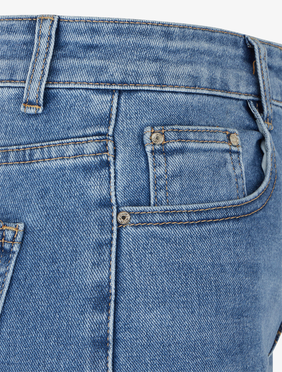 Jean ample à ourlet - Bleu clair - 3