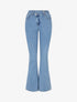 Jean flare push-up à boutonnage croisé - Bleu clair - 1