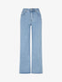 Jean ample à taille haute - Bleu clair - 1