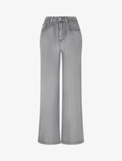 Jean standard wide leg coupe droite - Gris - 1