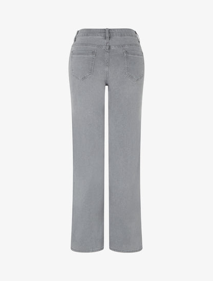 Jean wide leg coupe droite - Gris - 2