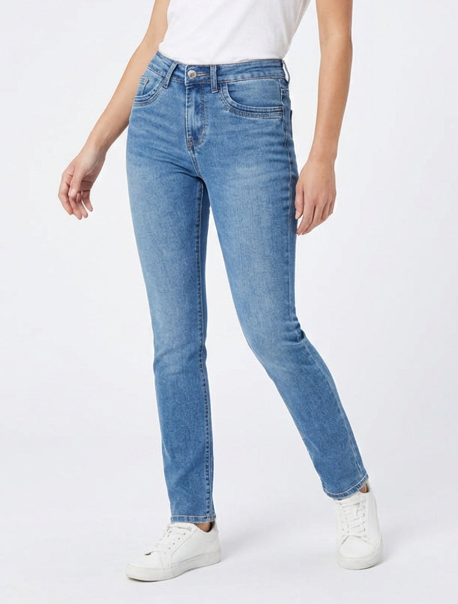 Jean klassische Slim-Fit-Schnitt - Blau