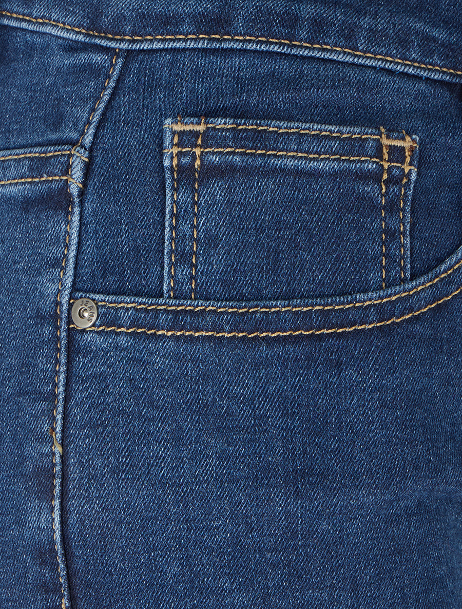 Short en jean taille standard - Bleu - 3