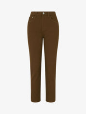 Jean mom uni - Marron - 1