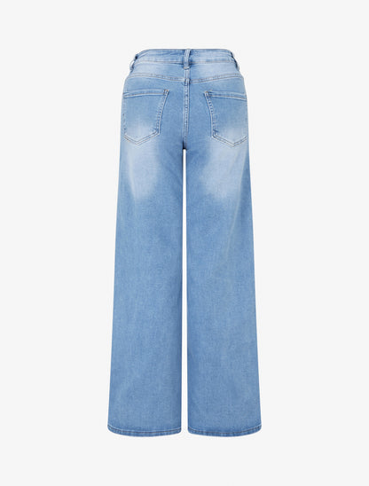 Jean push-up wide leg - Bleu clair - 2