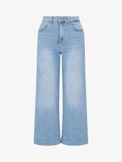 Jean taille standard délavé coupe droite - Bleu - 1