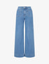 Jean wide leg coupe droite - Bleu - 1