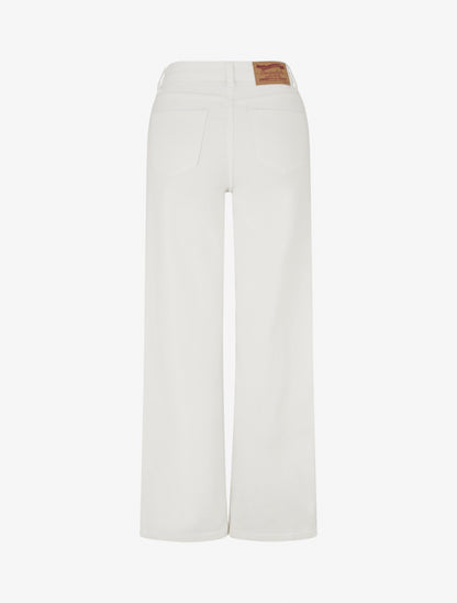 Jean wide leg taille haute - Écru - 2