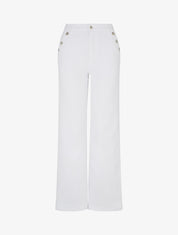 Jean wide leg coupe droite - Blanc - 1