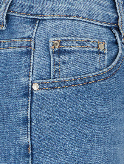 Short en jean - Bleu - 3