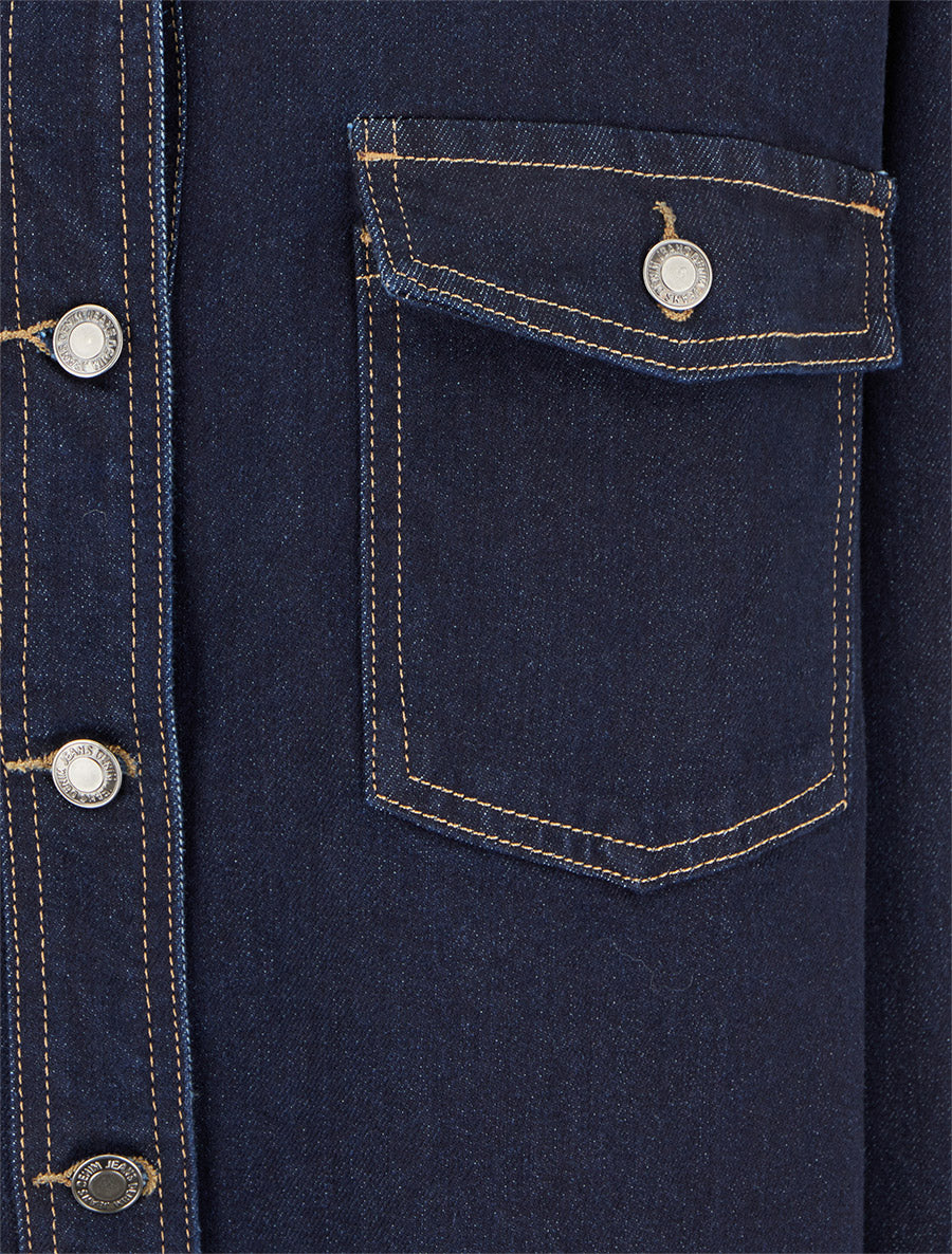 Surchemise en jean coupe oversize - Bleu brut - 3