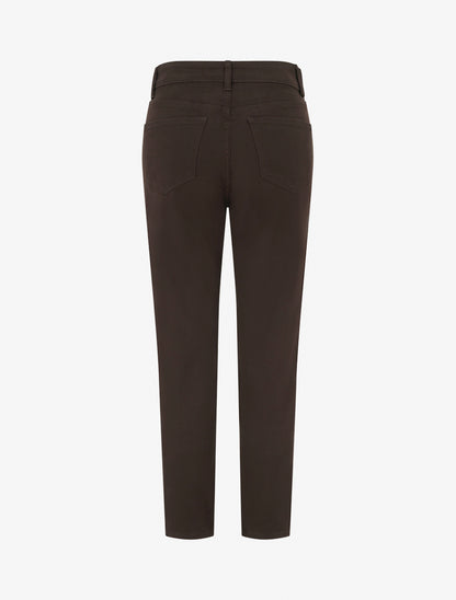 Jean mom grande taille à taille haute - Marron - 2
