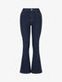 Jean flare stretch à taille haute - Bleu brut - 1