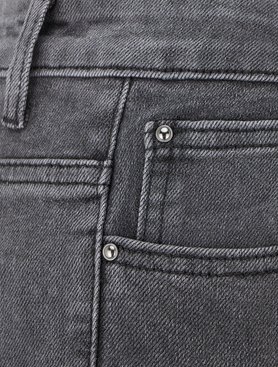Jean skinny taille haute - Gris anthracite - 3