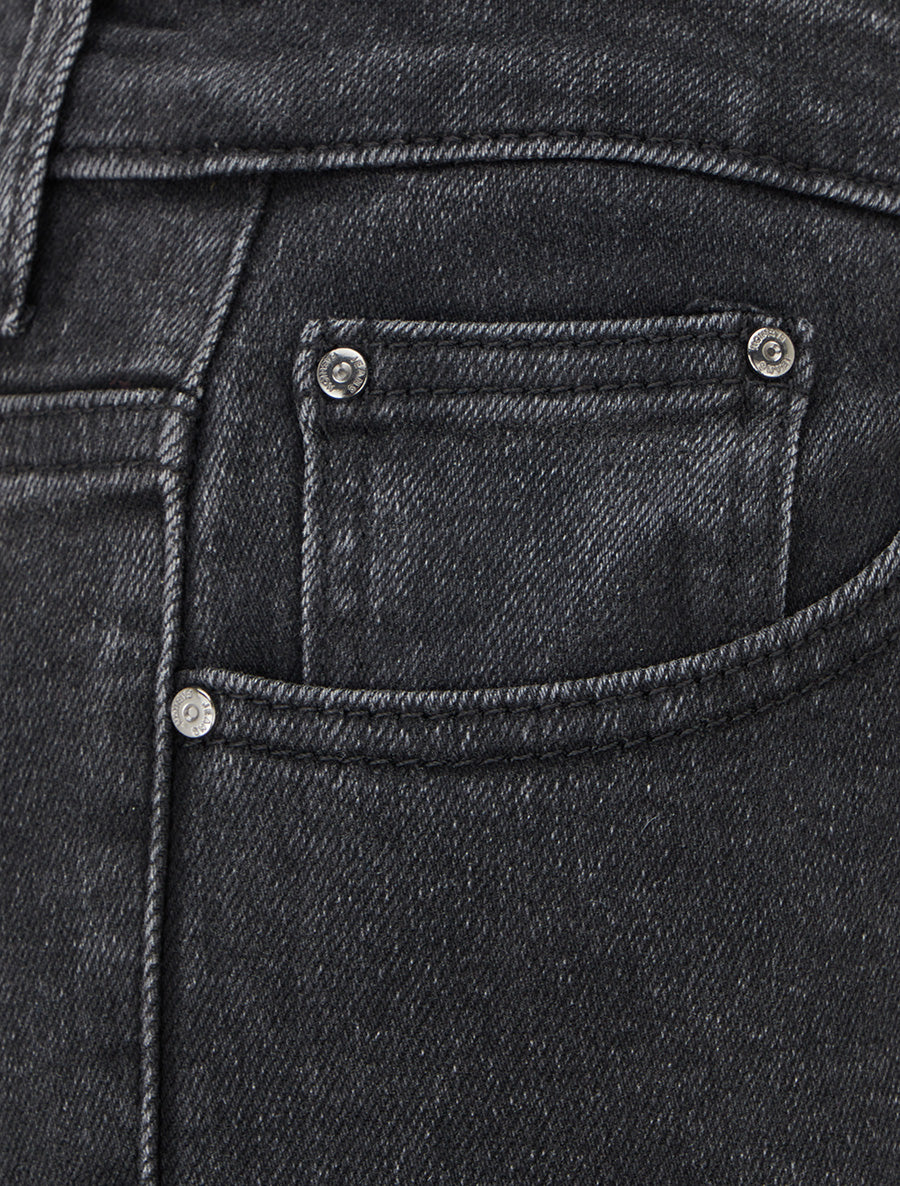 Jean skinny stretch à taille haute - Gris anthracite - 3