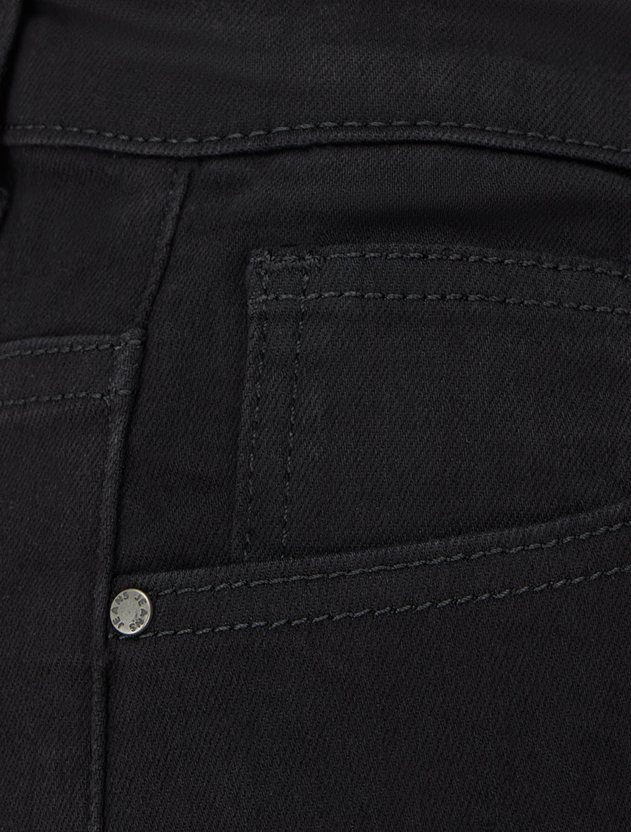 Jean uni coupe droite - Noir - 3