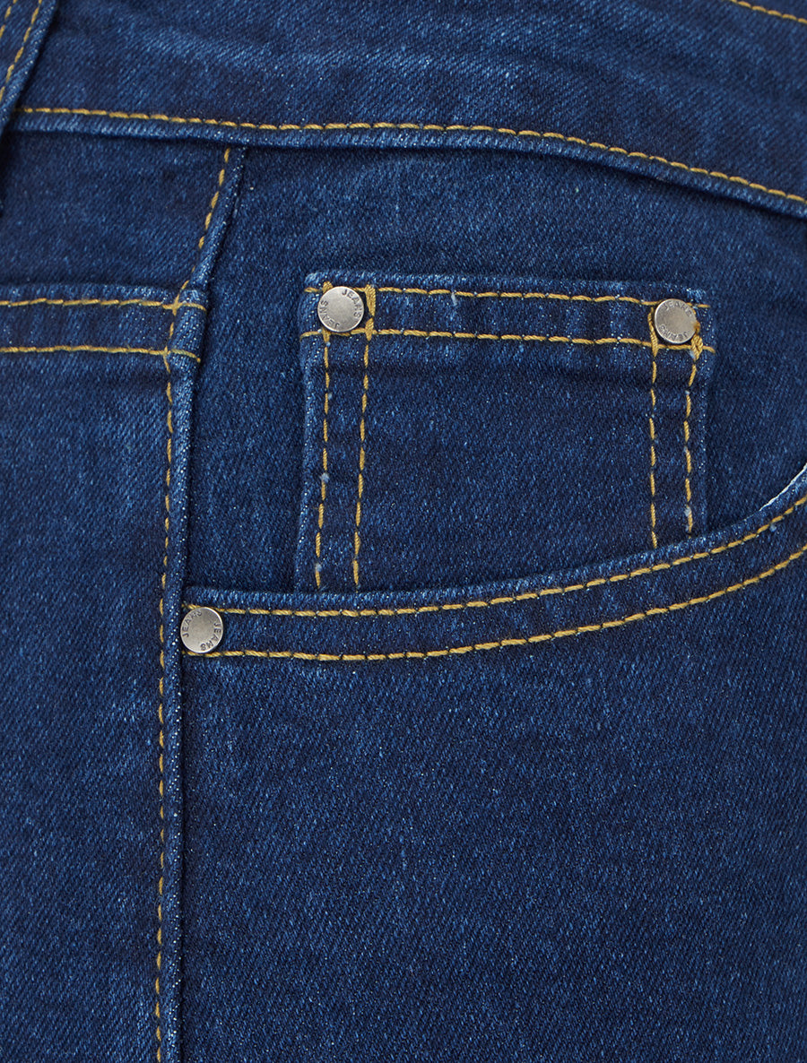 Jean wide leg classique - Bleu denim - 3