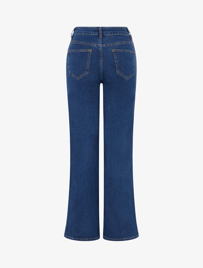 Jean classique wide leg - Bleu denim - 2