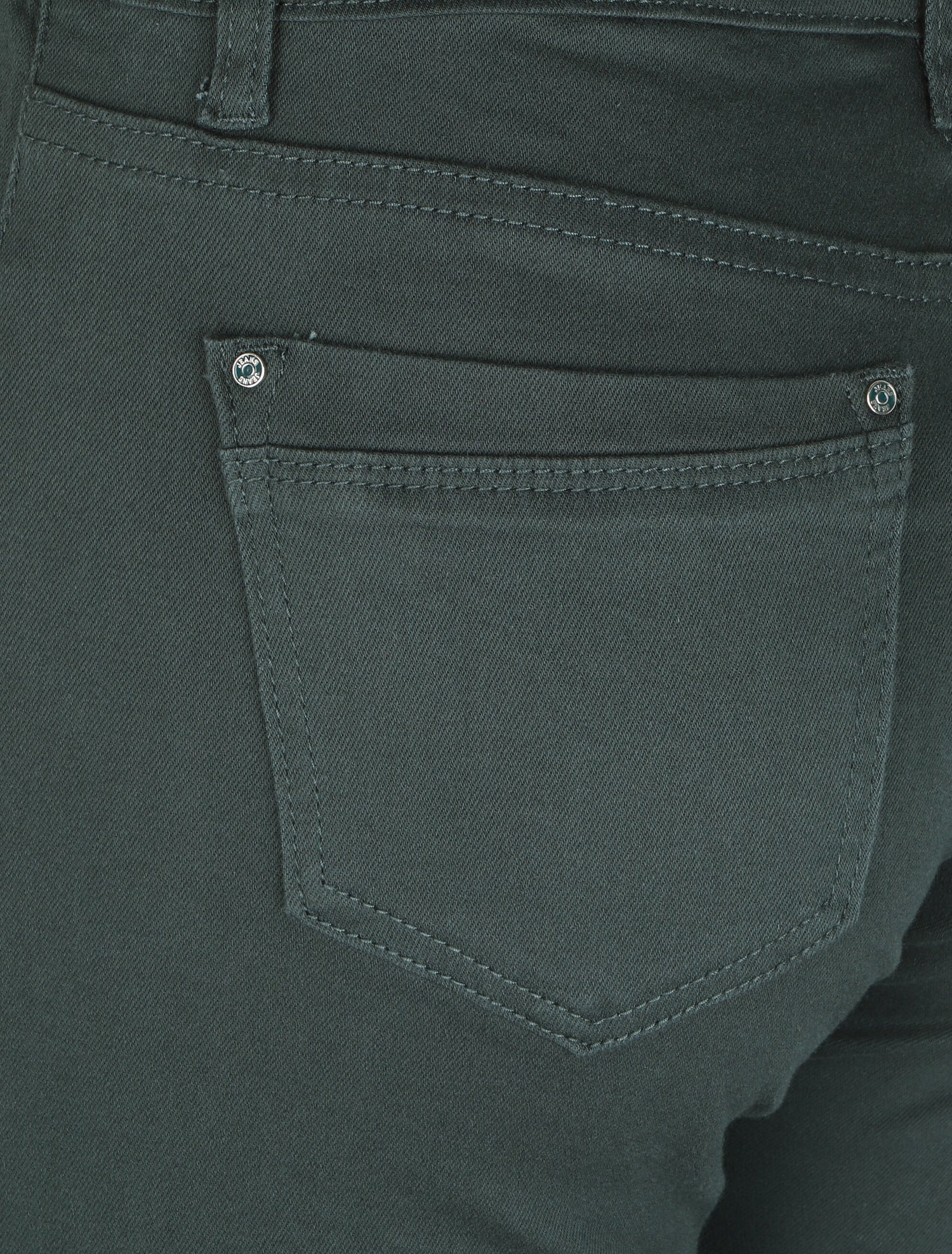 Jean slim stretch à taille haute - Vert sapin - 3