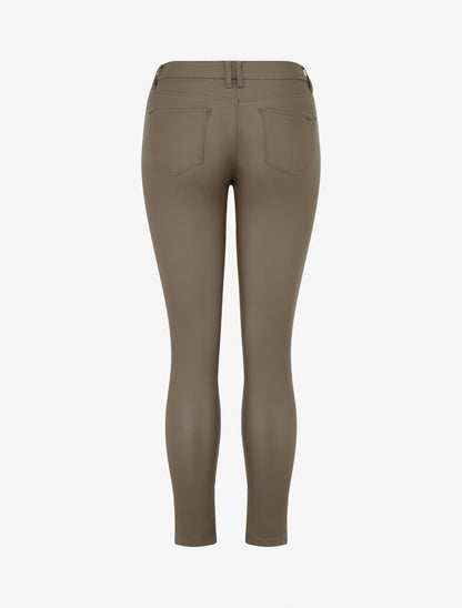 Jean skinny effet ciré - Taupe foncé - 2