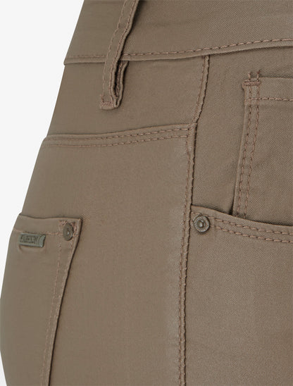 Jean skinny effet ciré - Taupe foncé - 3