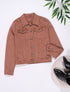 Veste en jean stretch - Vieux rose - 1