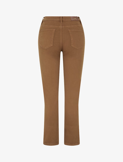 Jean slim uni taille haute - Camel - 2