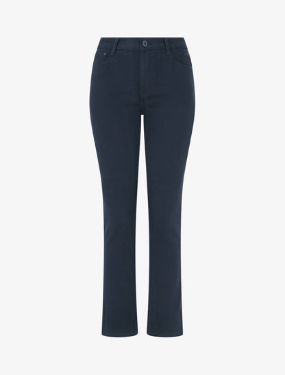 Jean uni coupe droite - Marine - 1