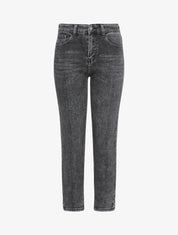 Mom jean 7/8 délavé - Anthracite - 3