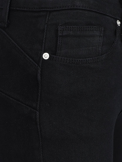 Jean stretch à taille haute coupe skinny - Noir - 3