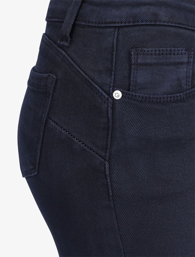 Jean stretch à taille haute coupe skinny - Marine - 3