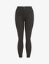 Jean skinny uni à taille haute - Noir - 1