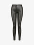 Legging stretch en simili - Noir - 4
