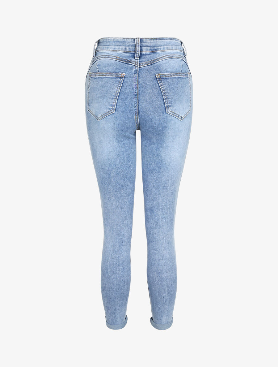 Jean push up retroussable - Bleu - 2