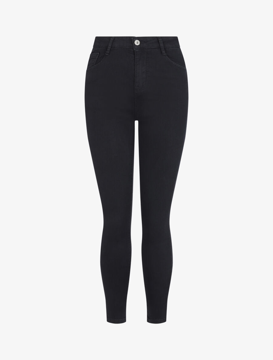 Jean skinny push up à taille basse - Noir - 4