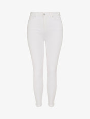 Jean skinny push up à coutures apparentes - Crème - 1