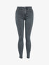 Jean skinny taille haute - Gris - 1
