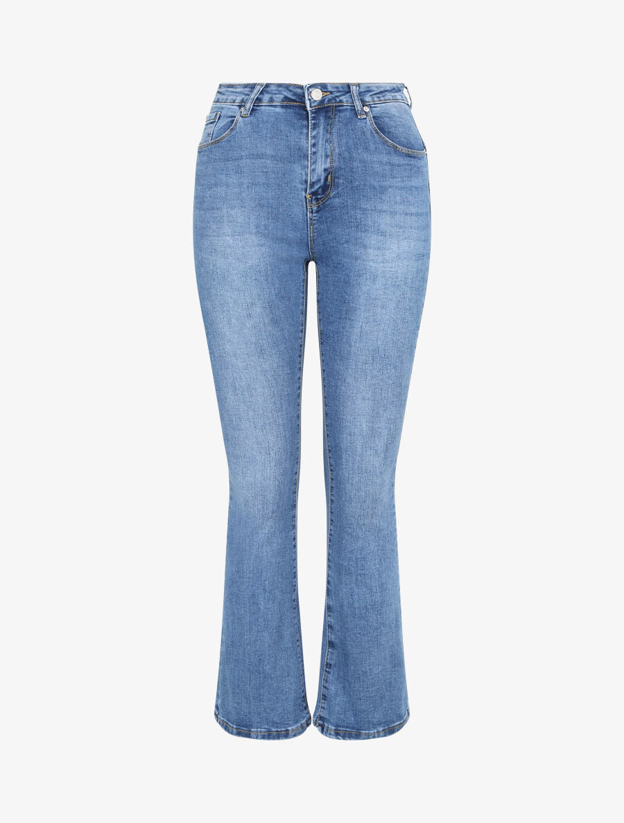 Jean flare basique push up - Bleu denim - 4