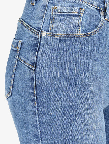 Jean flare basique push up - Bleu denim - 3