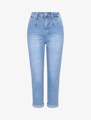 Jean mom fit légérement délavé - Denim clair - 1