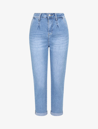 Jean mom fit légérement délavé - Denim clair - 1