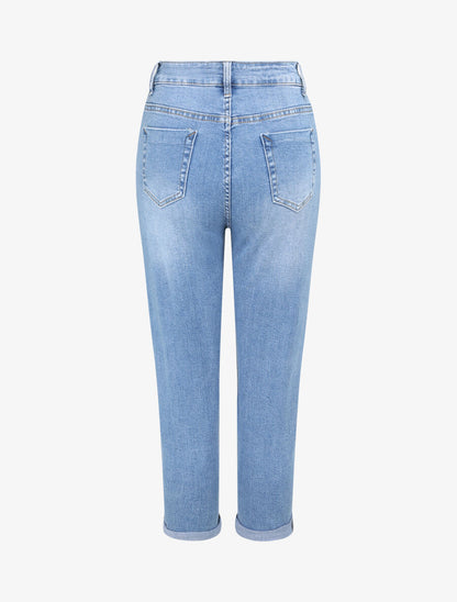 Jean mom fit légérement délavé - Denim clair - 2
