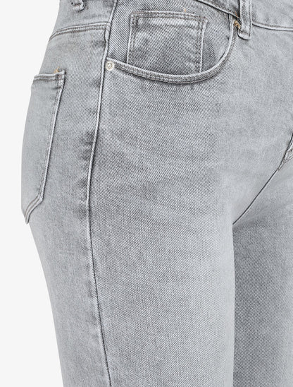 Jean skinny effet blanchi - Gris clair - 3