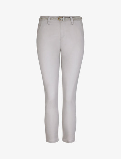 Pantalon 7/8 à revers - Gris - 1