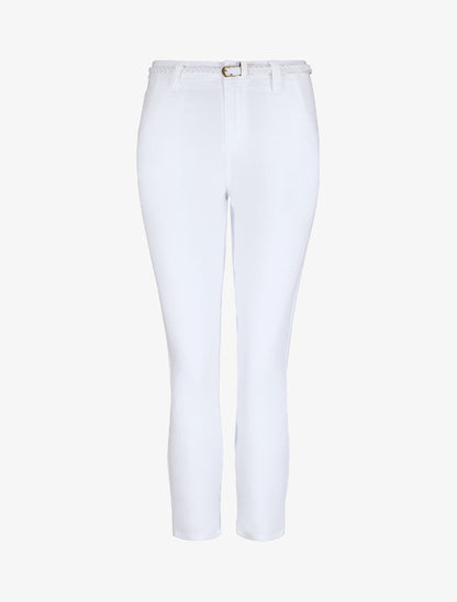 Pantalon 7/8 à revers - Blanc - 1