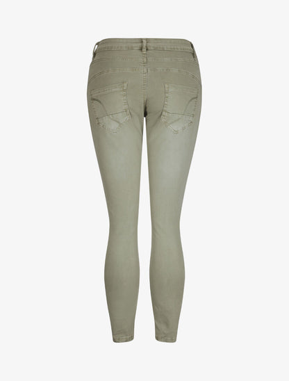 Jean slim effet froissé - Kaki - 2