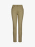 Jean grande taille slim uni à taille haute - Kaki - 1