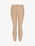 Pantalon slim en simili - Beige - 1