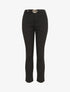 Pantalon droit à boucle stylisée - Noir - 1
